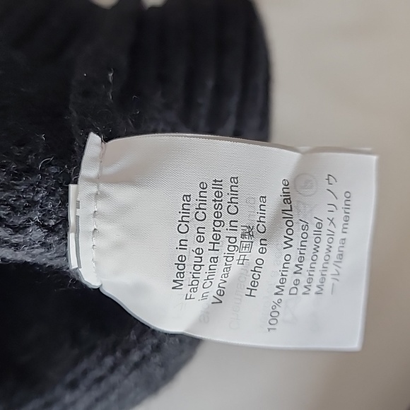 NWT Madewell Colorblock Sweater Dress Black Gray Brown Size M, Merino Wool - Picture 8 of 10